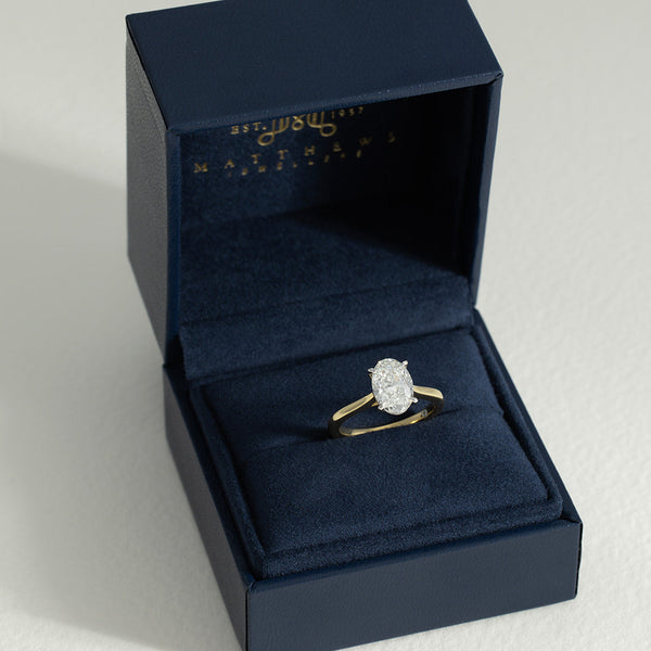 Helena | 2ct Oval Natural Diamond Engagement Ring