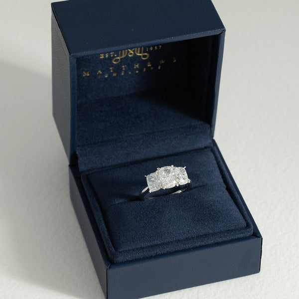 Gia | 3.5ct Elongated Cushion Lab Grown Diamond Engagement Ring