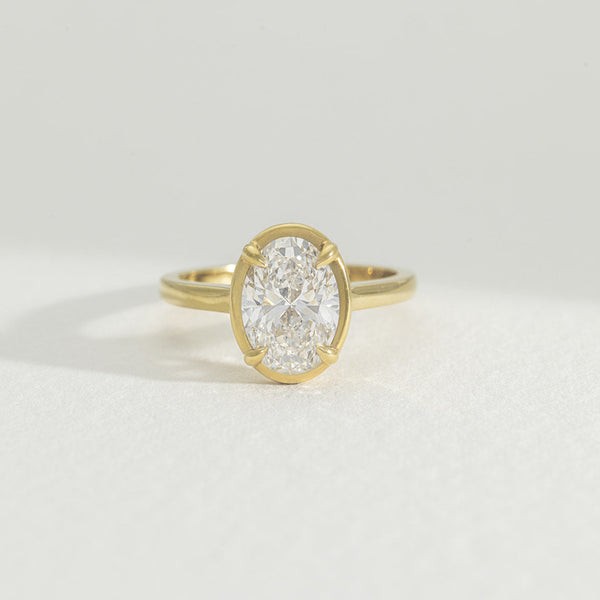 Milan | 2ct Oval Lab Grown Diamond Engagement Ring