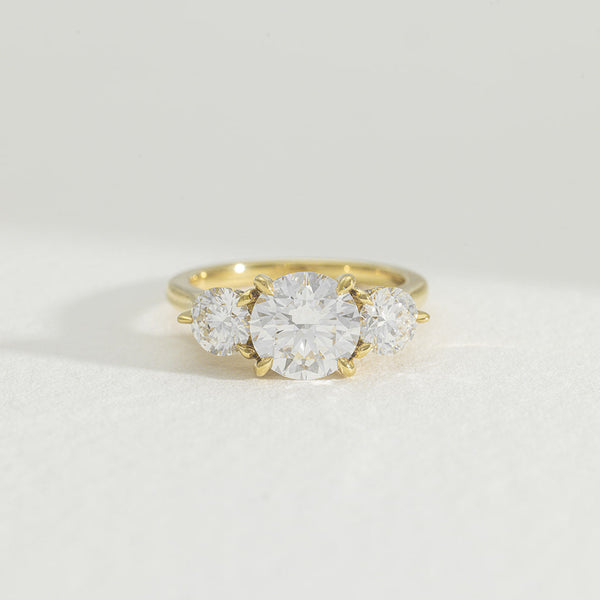 Laila | 3ct Round Lab Grown Diamond Engagement Ring