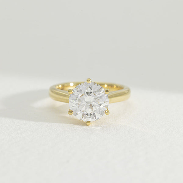 Dawn | 3ct Round Lab Grown Diamond Engagement Ring