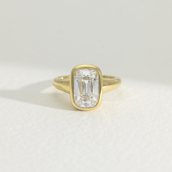 Odessa | 3.5ct Old Mine Elongated Cushion Lab Grown Diamond Engagement Ring