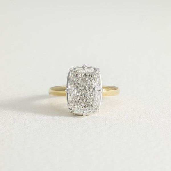 Adaline | 6ct Cushion Lab Grown Diamond Engagement Ring