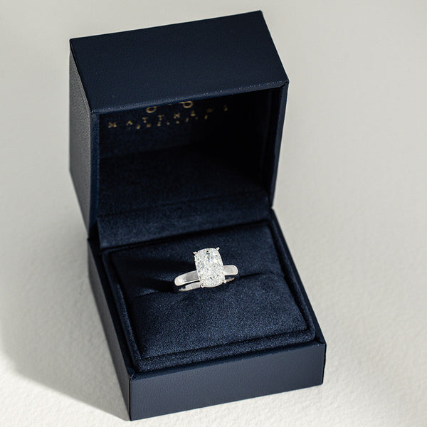 Elora | 4ct Elongated Cushion Lab Grown Diamond Engagement Ring