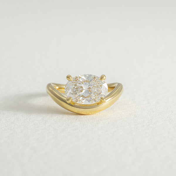 Ocea | 2.5ct Oval Lab Grown Diamond Engagement Ring