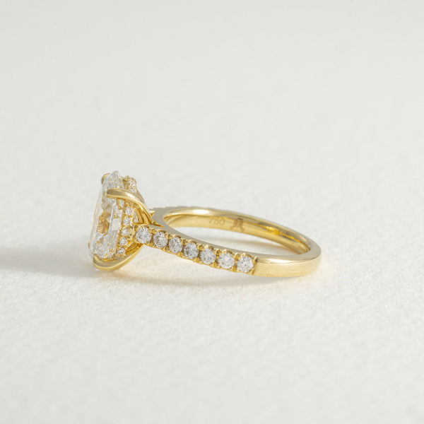 Pave Helena | 3ct Oval Lab Grown Diamond Engagement Ring