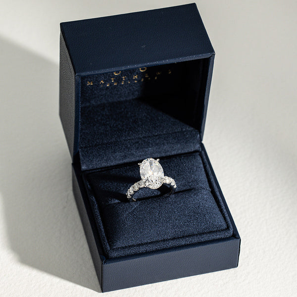 Pave Helena | 5ct Oval Lab Grown Diamond Engagement Ring