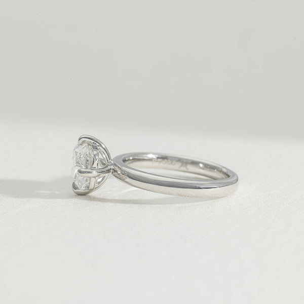 East West Compass Elora | 2ct Old Mine Cushion Cut Lab Diamond Engagement Ring