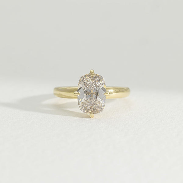 Champagne Compass Elora | 2.61ct Old Mine Cut Lab Grown Diamond Engagement Ring