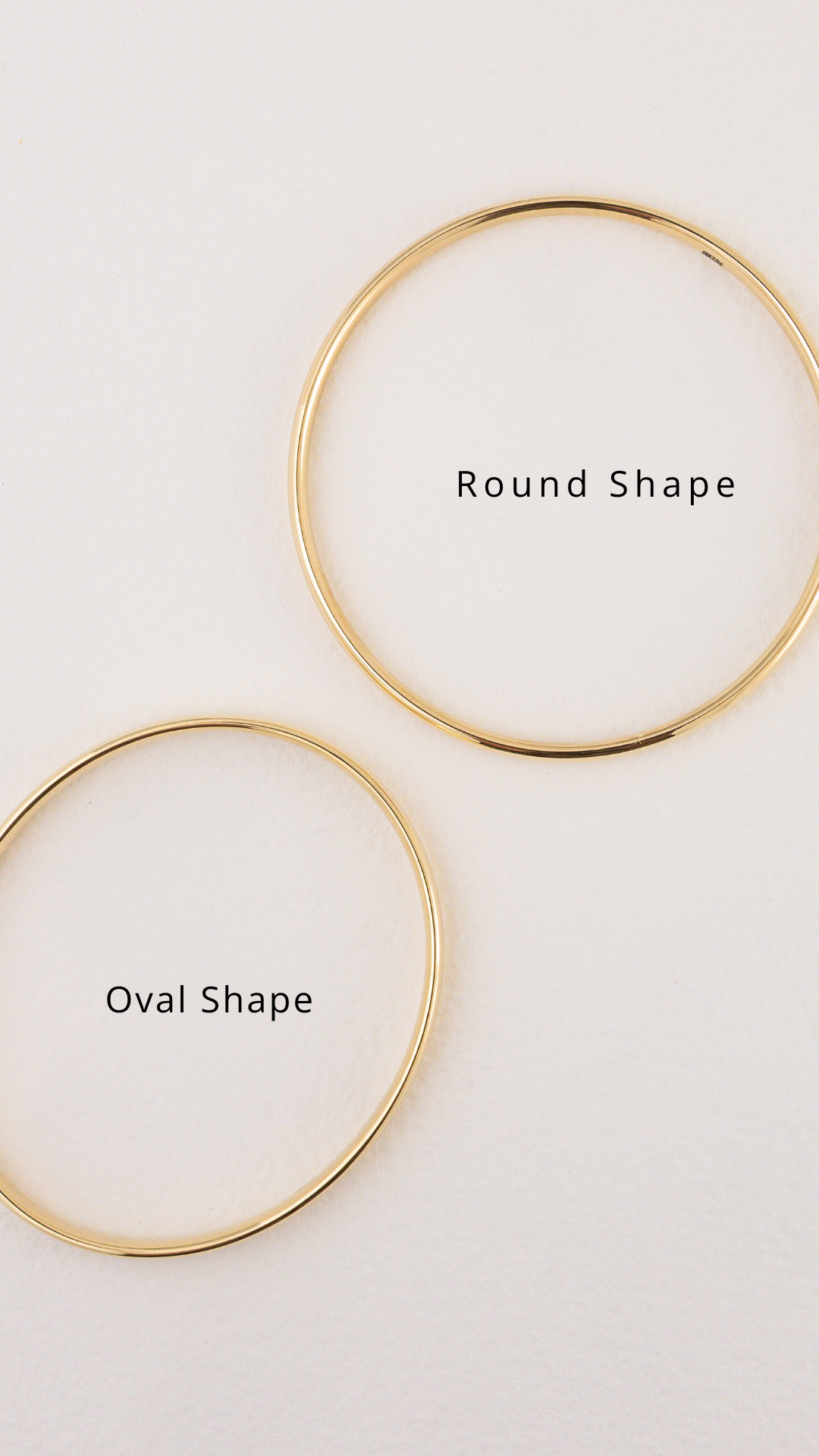 9ct Yellow Gold Solid Gold Bangle | 3mm