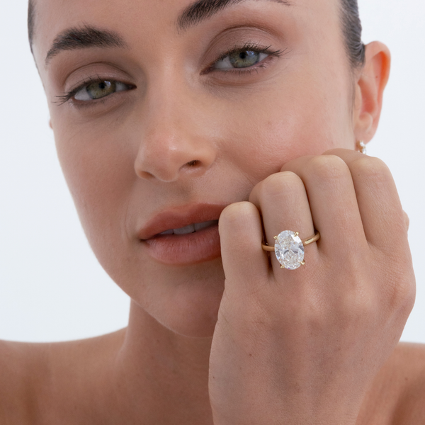 Helena | Oval Diamond Solitaire Engagement Ring