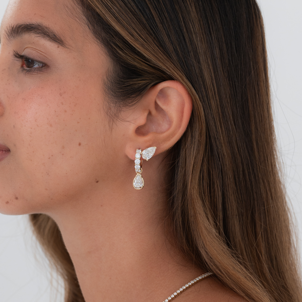 Pear Diamond Studs