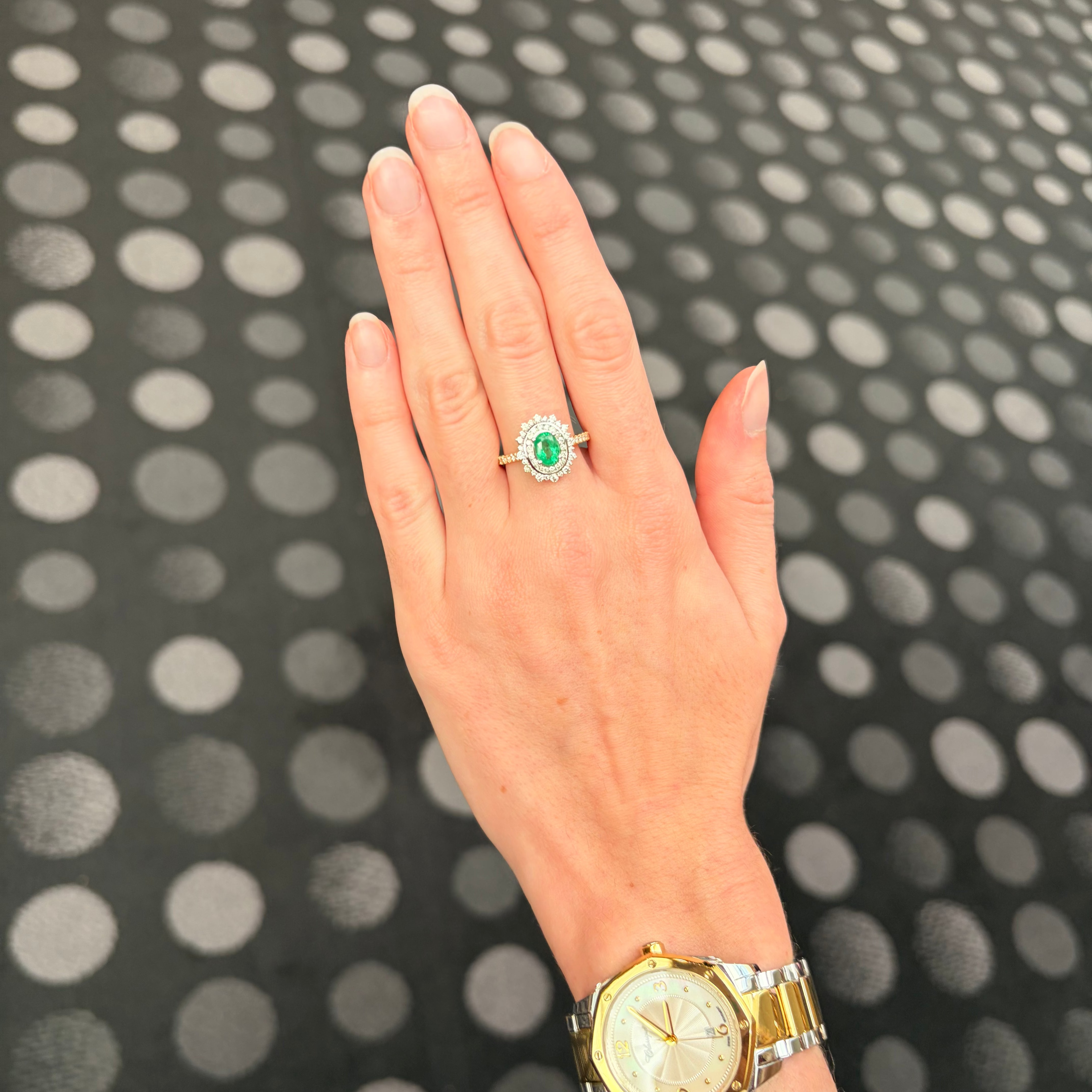Emerald and Diamond Ring