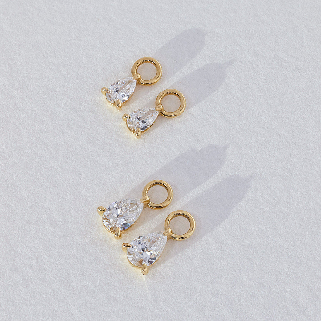 Lustre Pear Diamond Earring Charm | Available Now