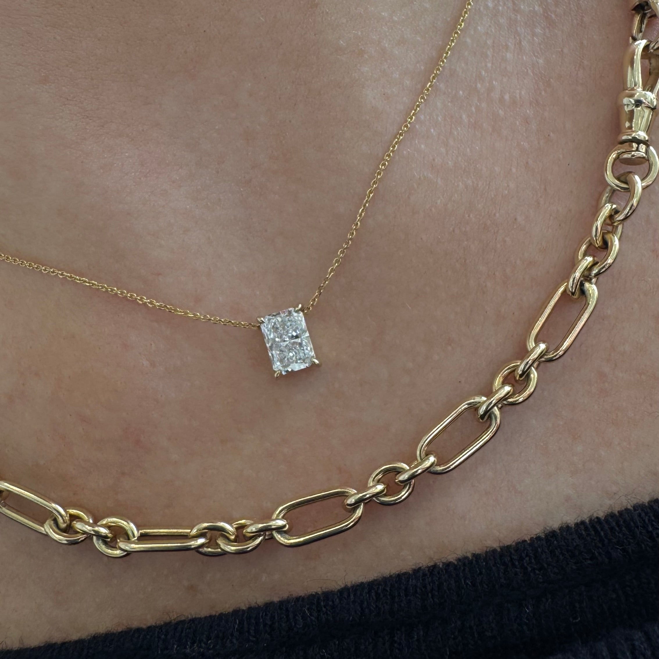 Radiant Solitaire Pendant