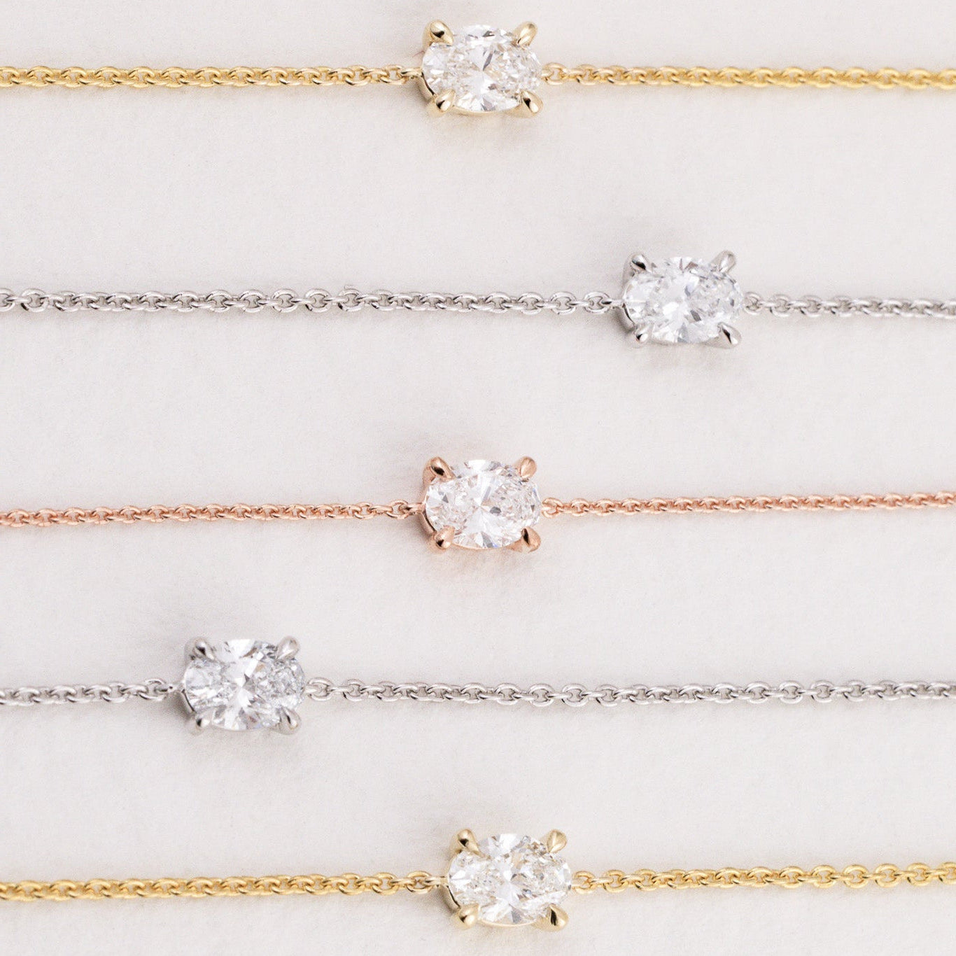 Oval Diamond Bracelet