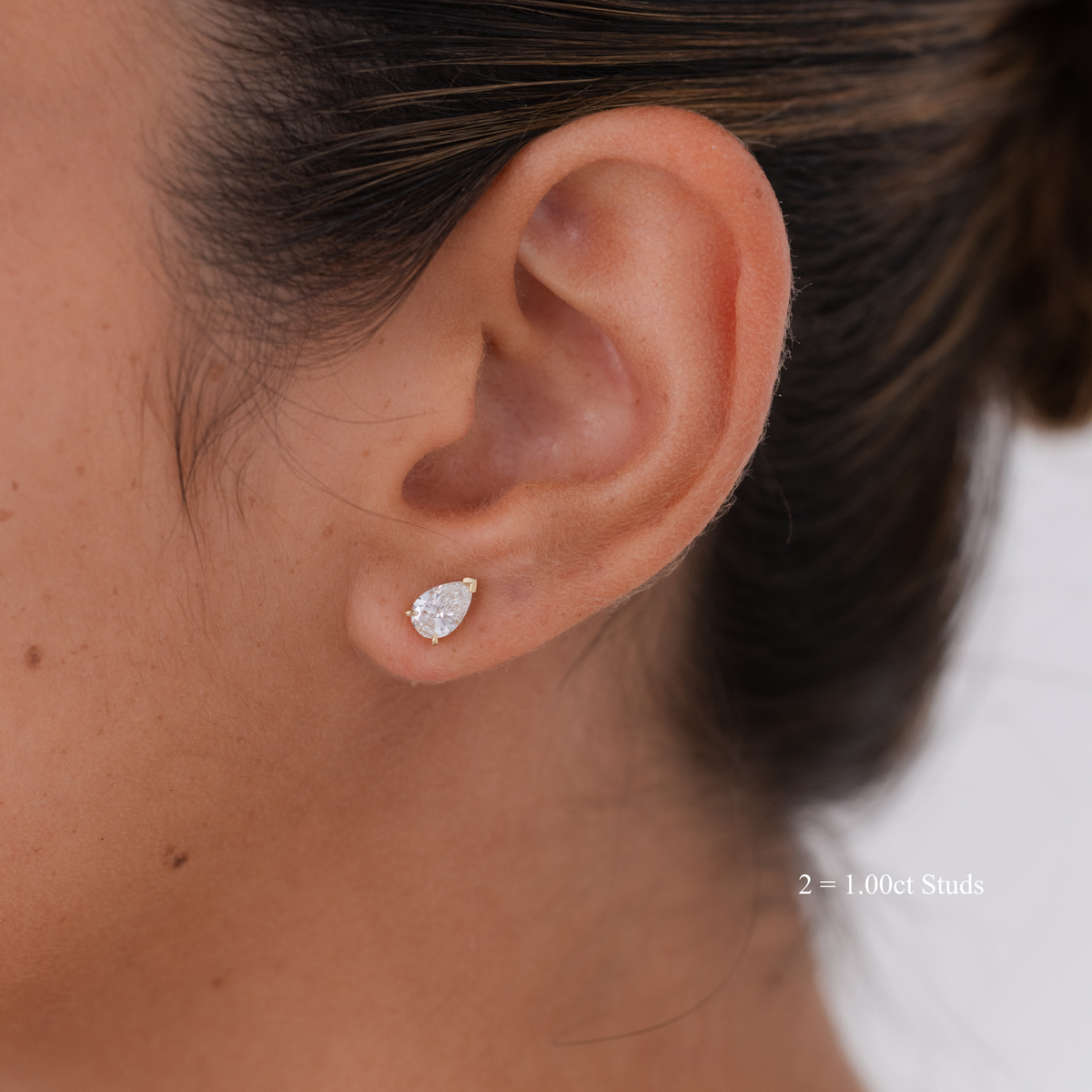 Pear Diamond Studs