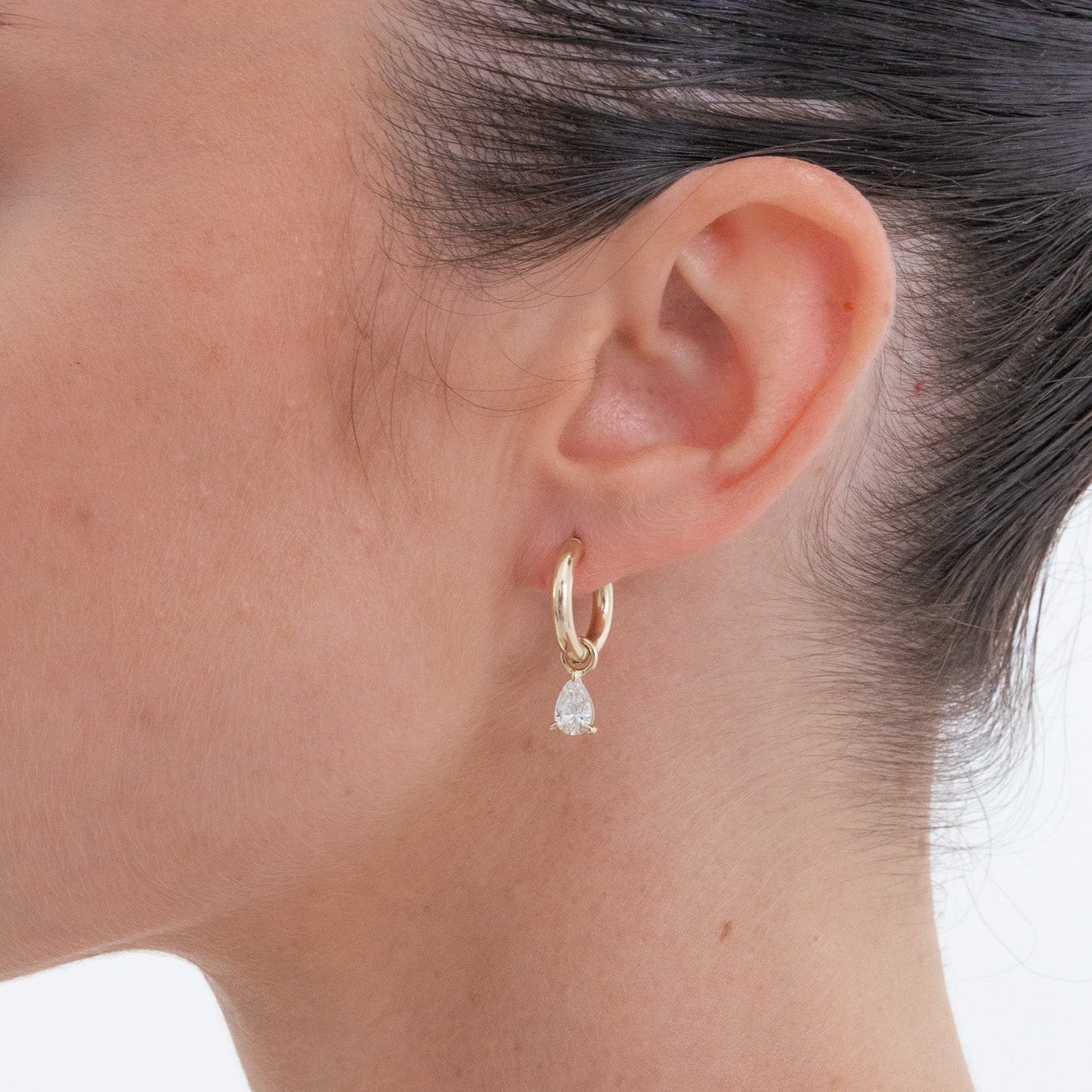 Lustre Pear Diamond Earring Charm | Available Now
