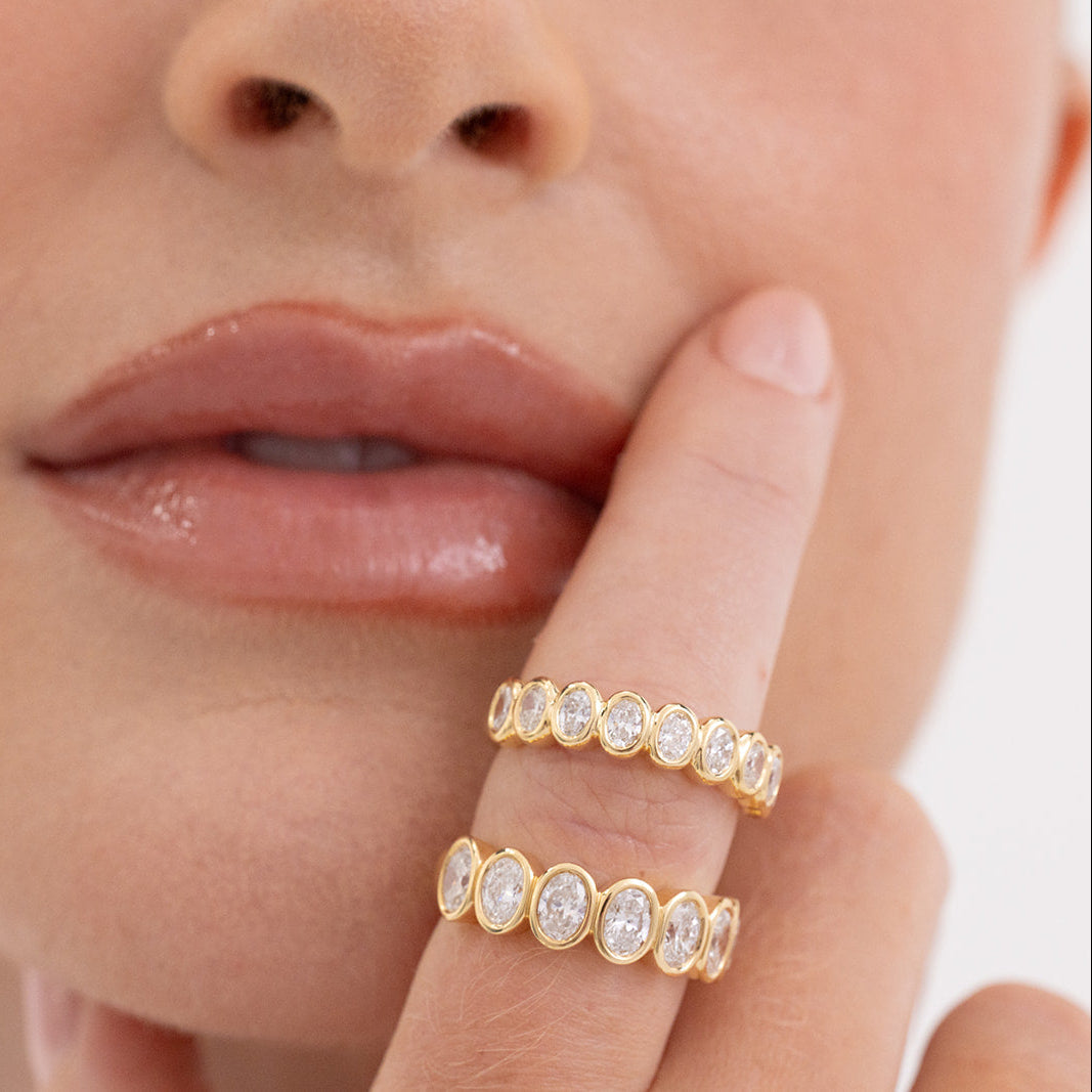 Small Amari | Bezel Oval Diamond Ring