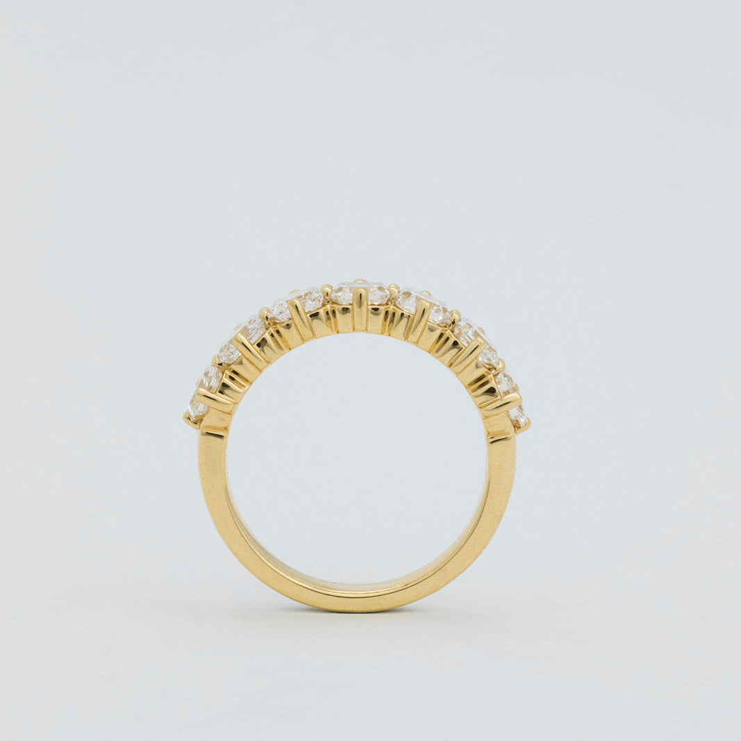 Asscher cut diamond ring in 18k gold, Matthews Jewellers Newcastle