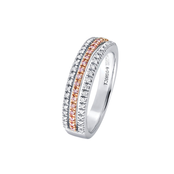 Pink Diamond Ring Band
