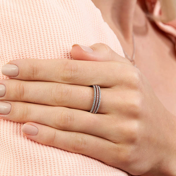 Pink Diamond Ring Band