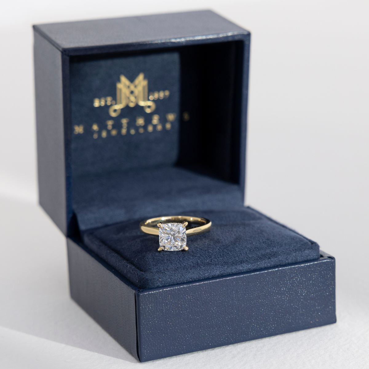 Celine | Cushion Cut Diamond Solitaire Engagement Ring
