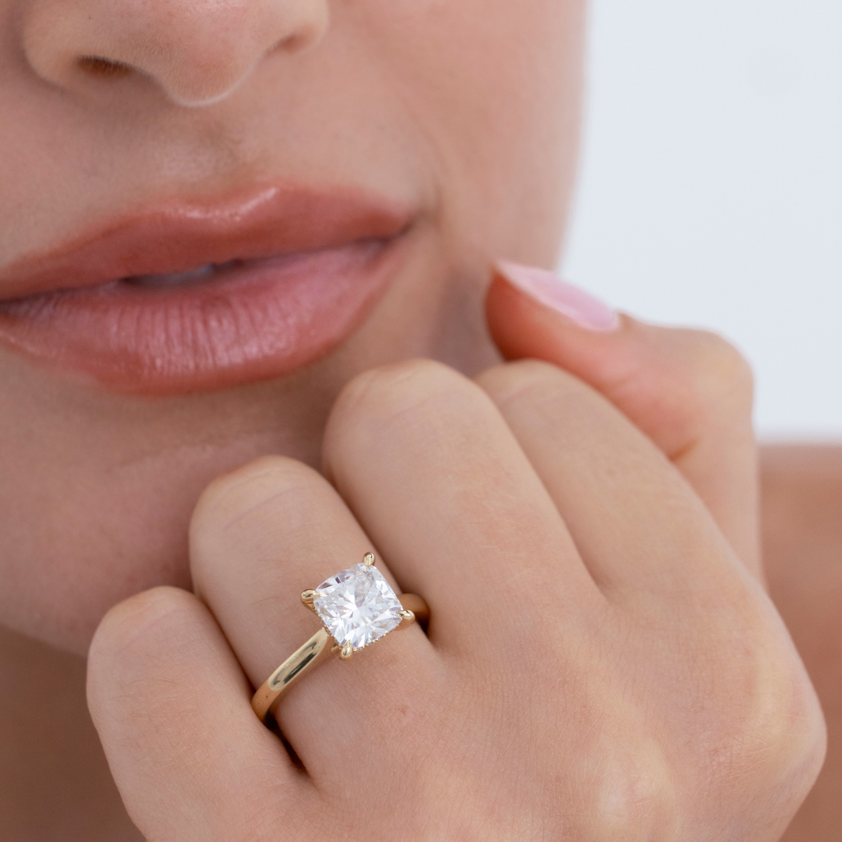 Celine | Cushion Cut Diamond Solitaire Engagement Ring