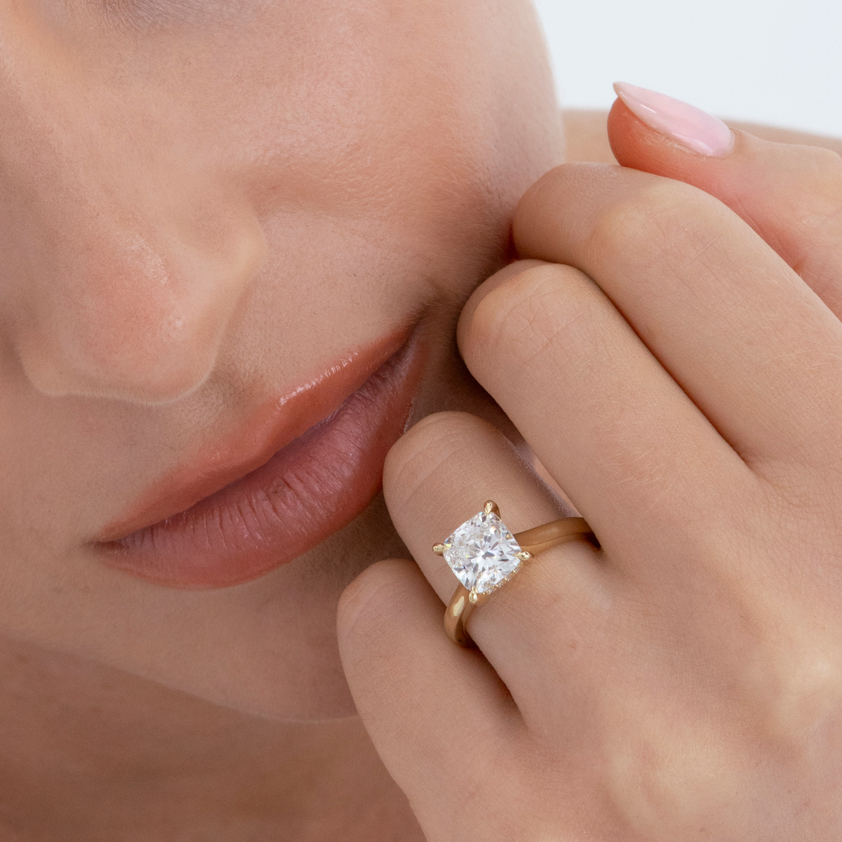 Celine | Cushion Cut Diamond Solitaire Engagement Ring
