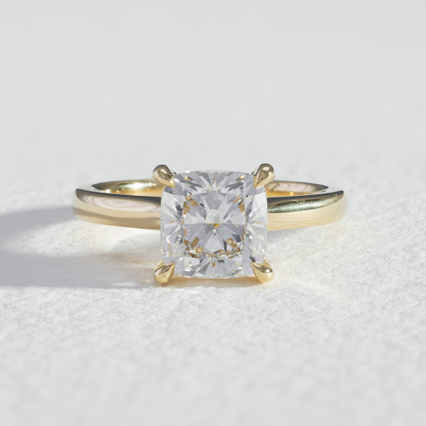 Celine | Cushion Cut Diamond Solitaire Engagement Ring