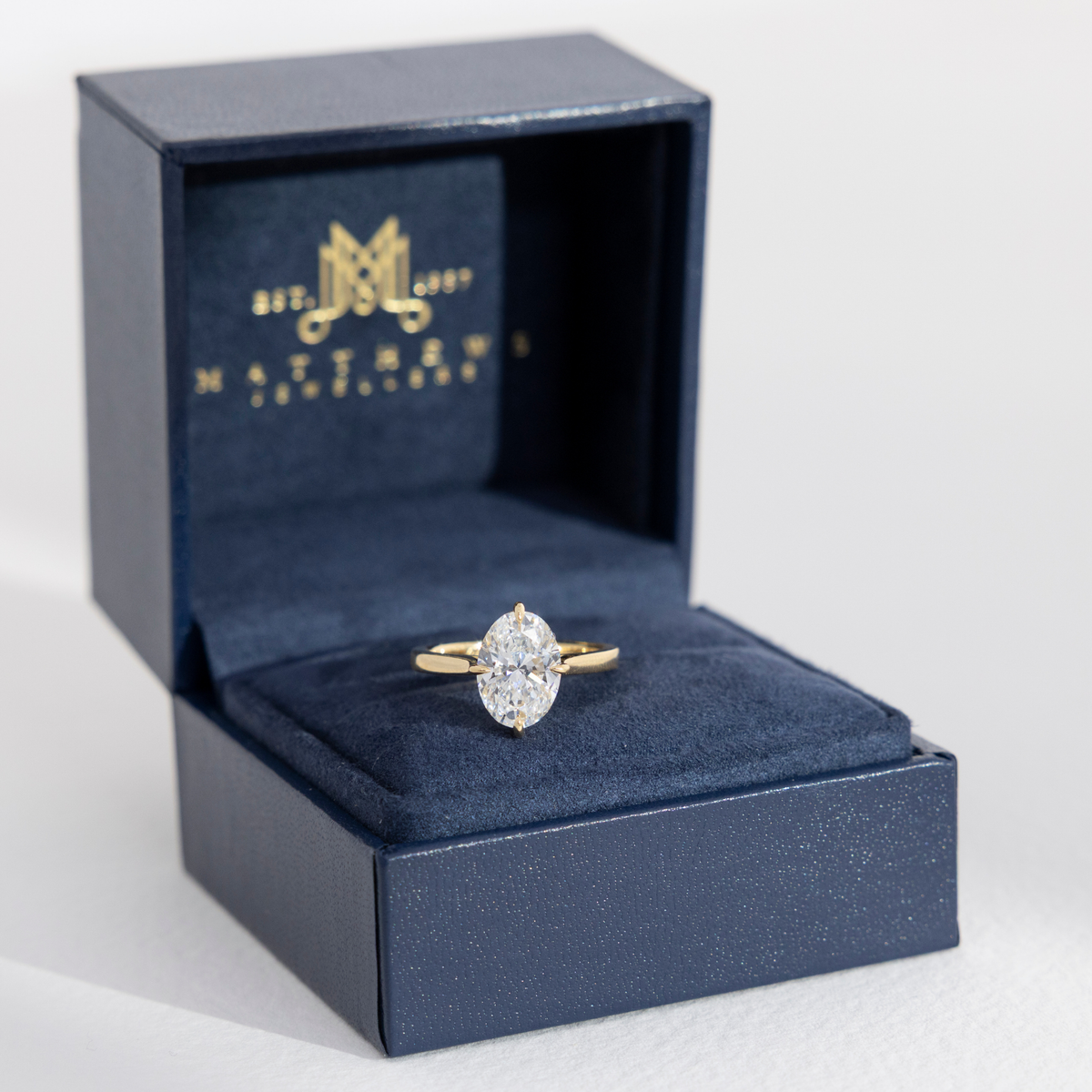 Compass Helena | Oval Diamond Solitaire Engagement Ring