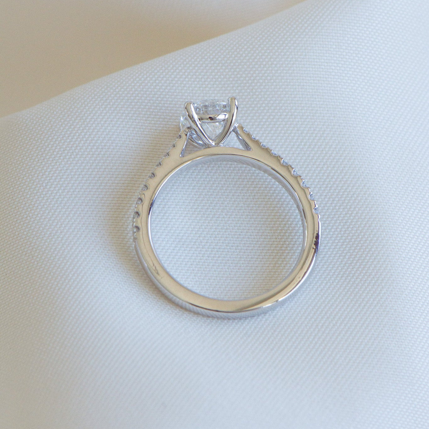 Round brilliant natural diamond engagement ring, Heritage Vera 1.08ct, GIA certified, Matthews Jewellers