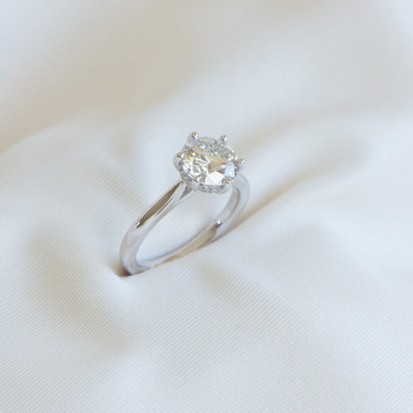 Natural Dawn | 2ct Round Natural Diamond Engagement Ring