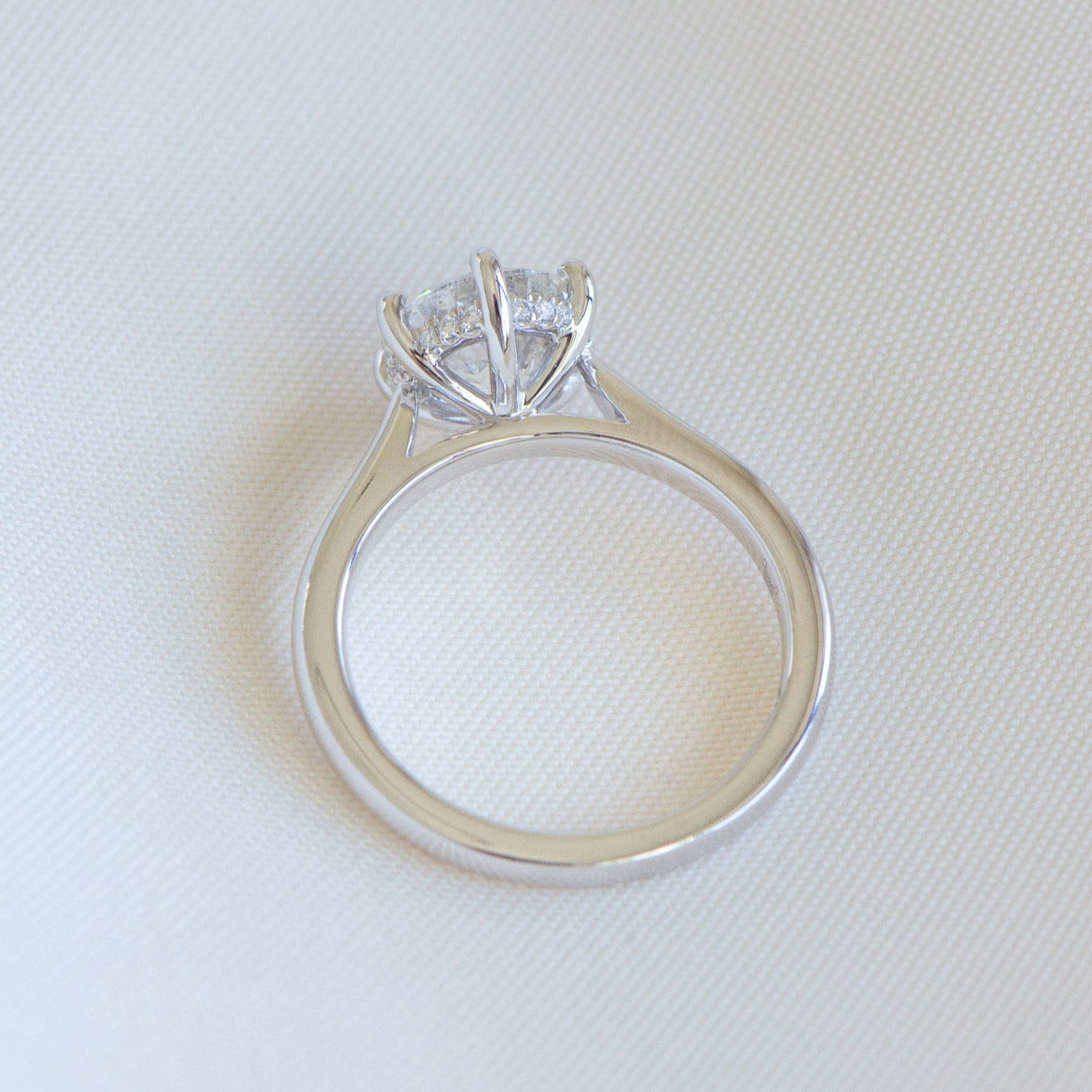 Hidden halo natural diamond engagement ring, Heritage Dawn 2.04ct, GIA certified, Matthews Jewellers