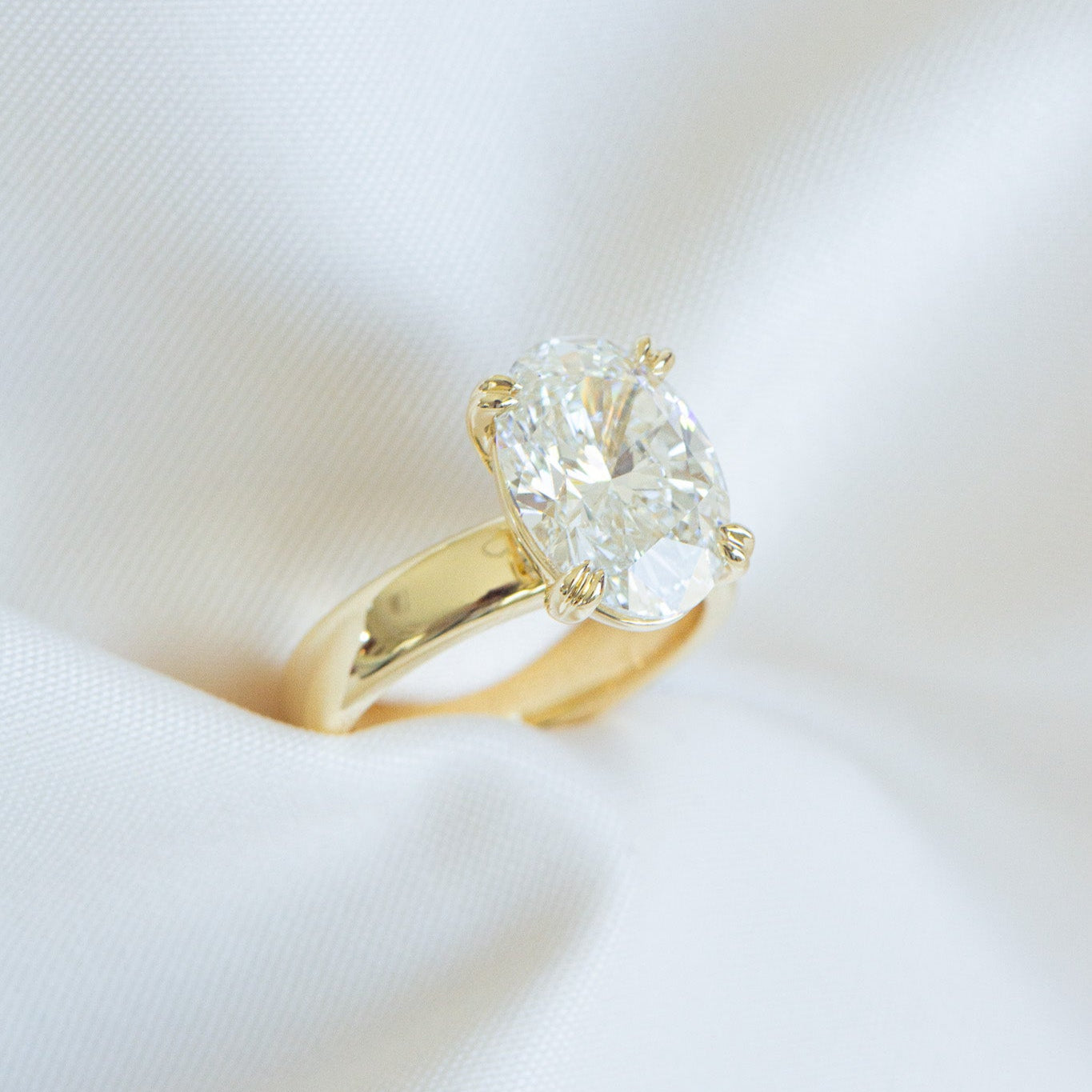 Elena | 5ct Oval Lab Diamond Engagement Ring