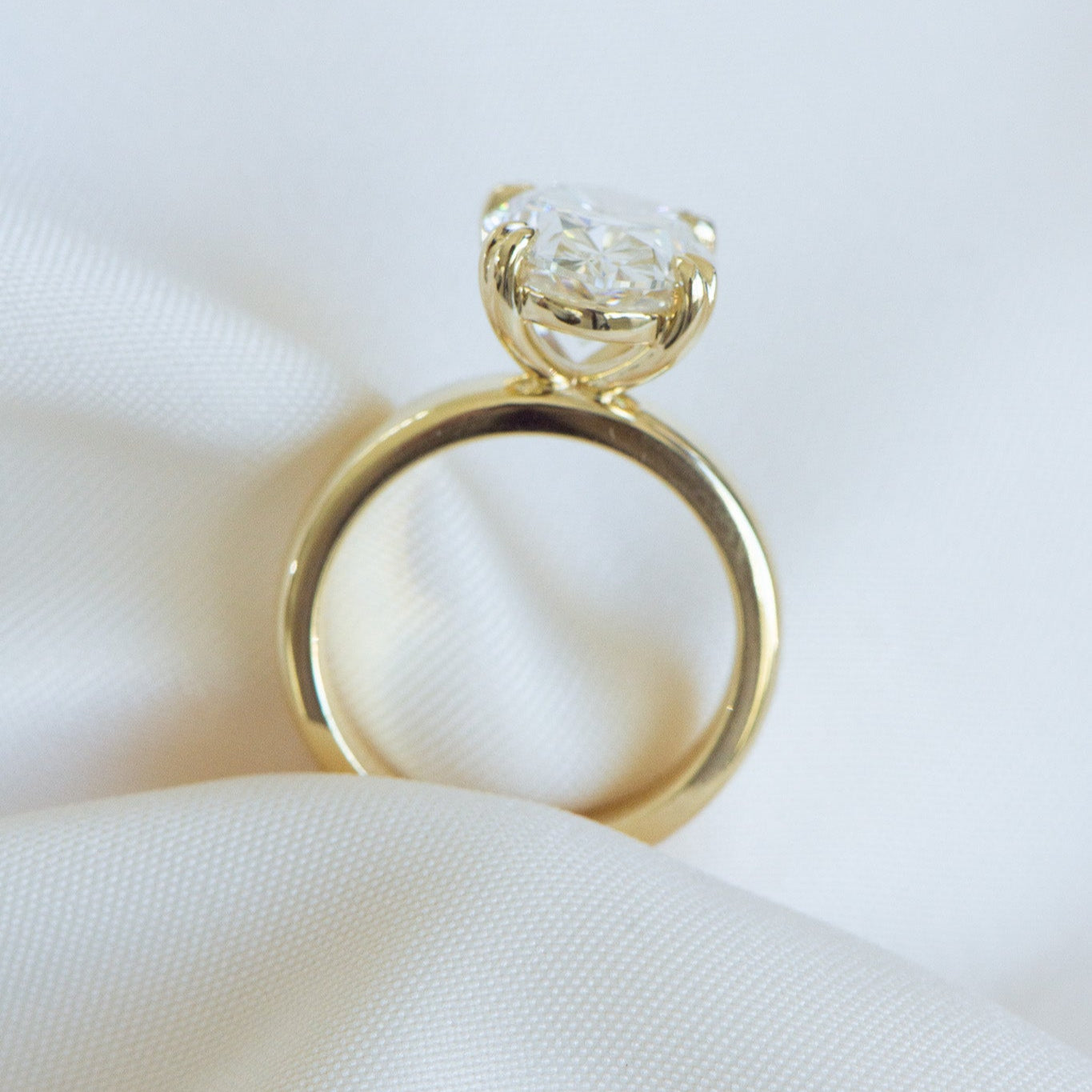 Elena 5.01ct oval lab grown diamond ring, IGI certified, Matthews Jewellers