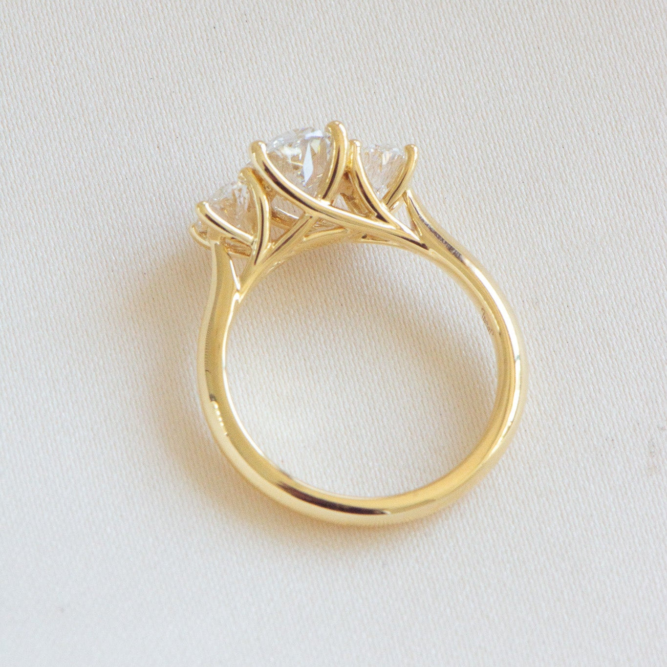 Mia | 3.59ct Three Stone Oval Engagement Ring