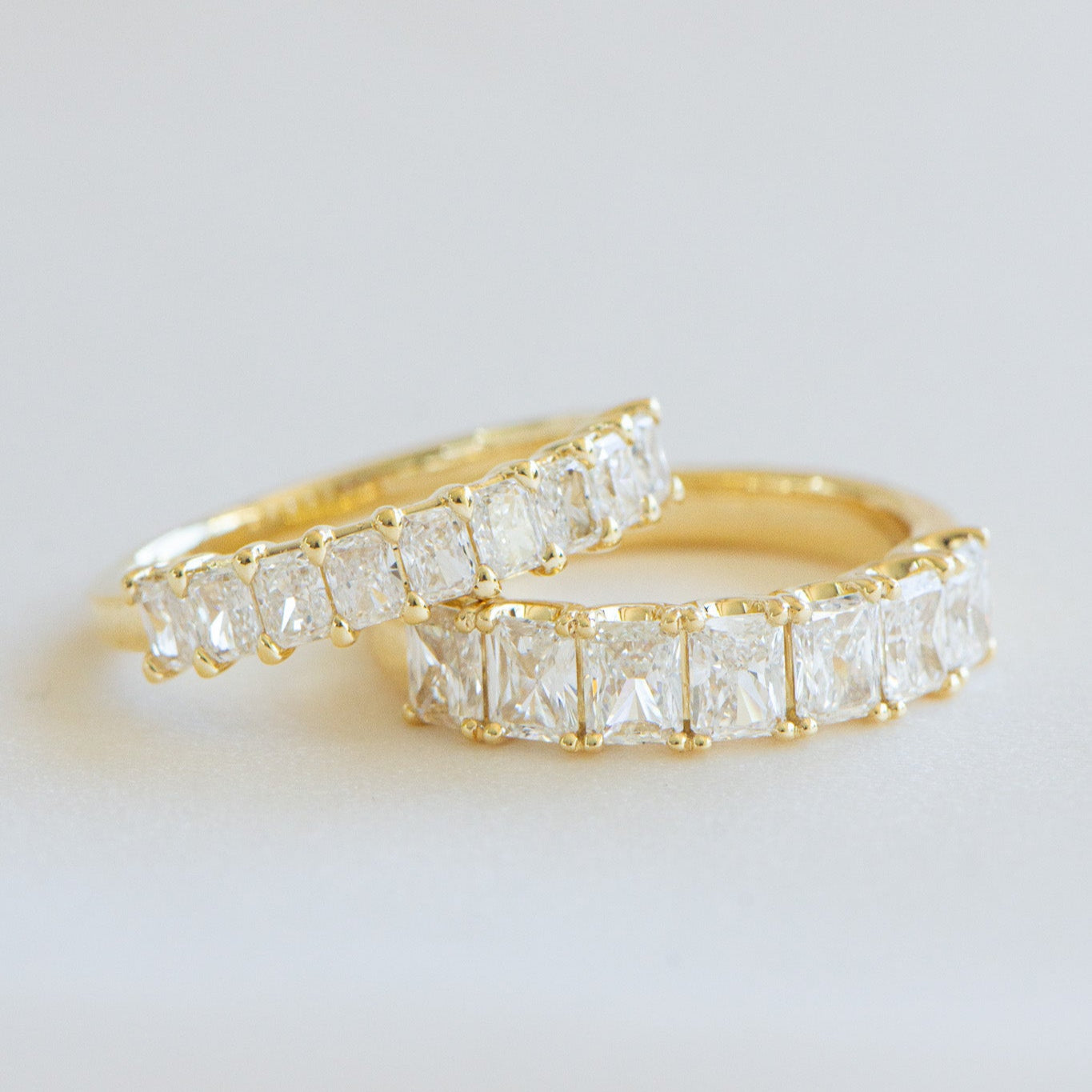 Small Roma | Elongated Radiant Cut Wedding Ring