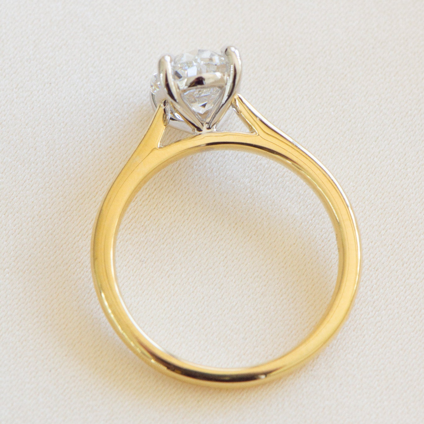 Oval lab grown diamond engagement ring, Helena 2.01ct, IGI certified, Matthews Jewellers Newcastle