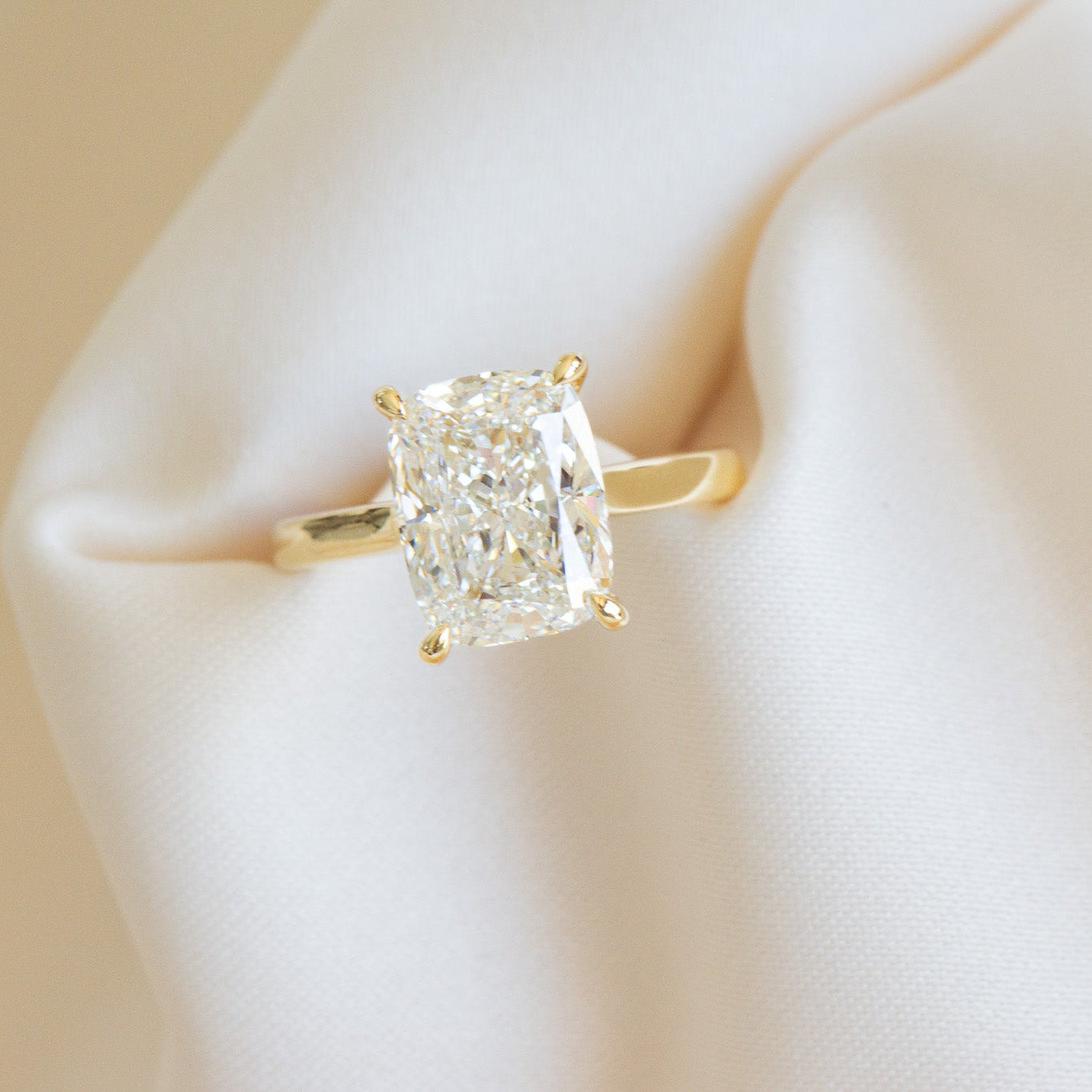 Elora | 5ct Elongated Cushion Engagement Ring