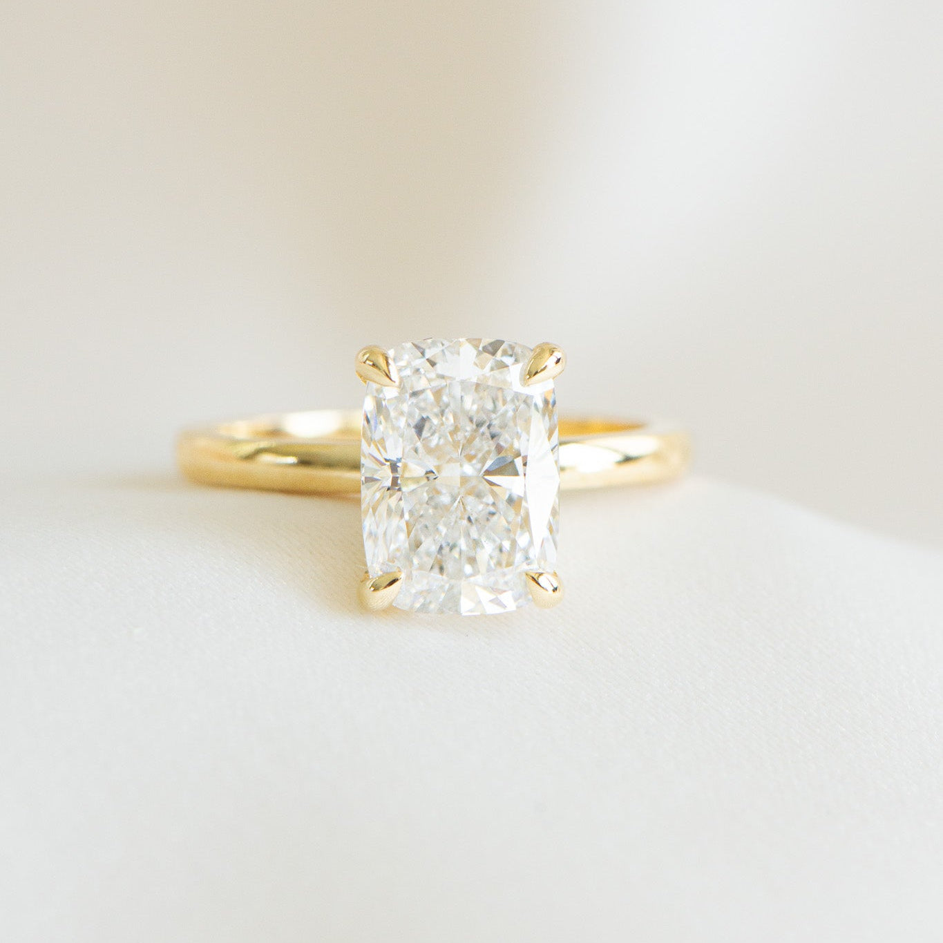 Elora | 3.10ct Elongated Cushion Engagement Ring