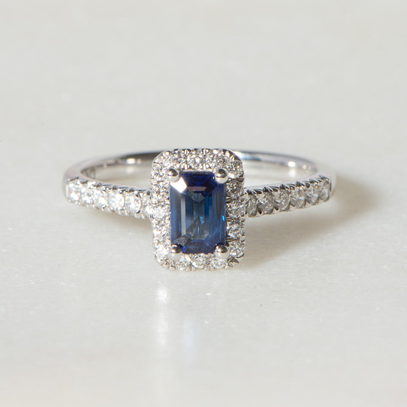 Ceylon Sapphire and Diamond Ring