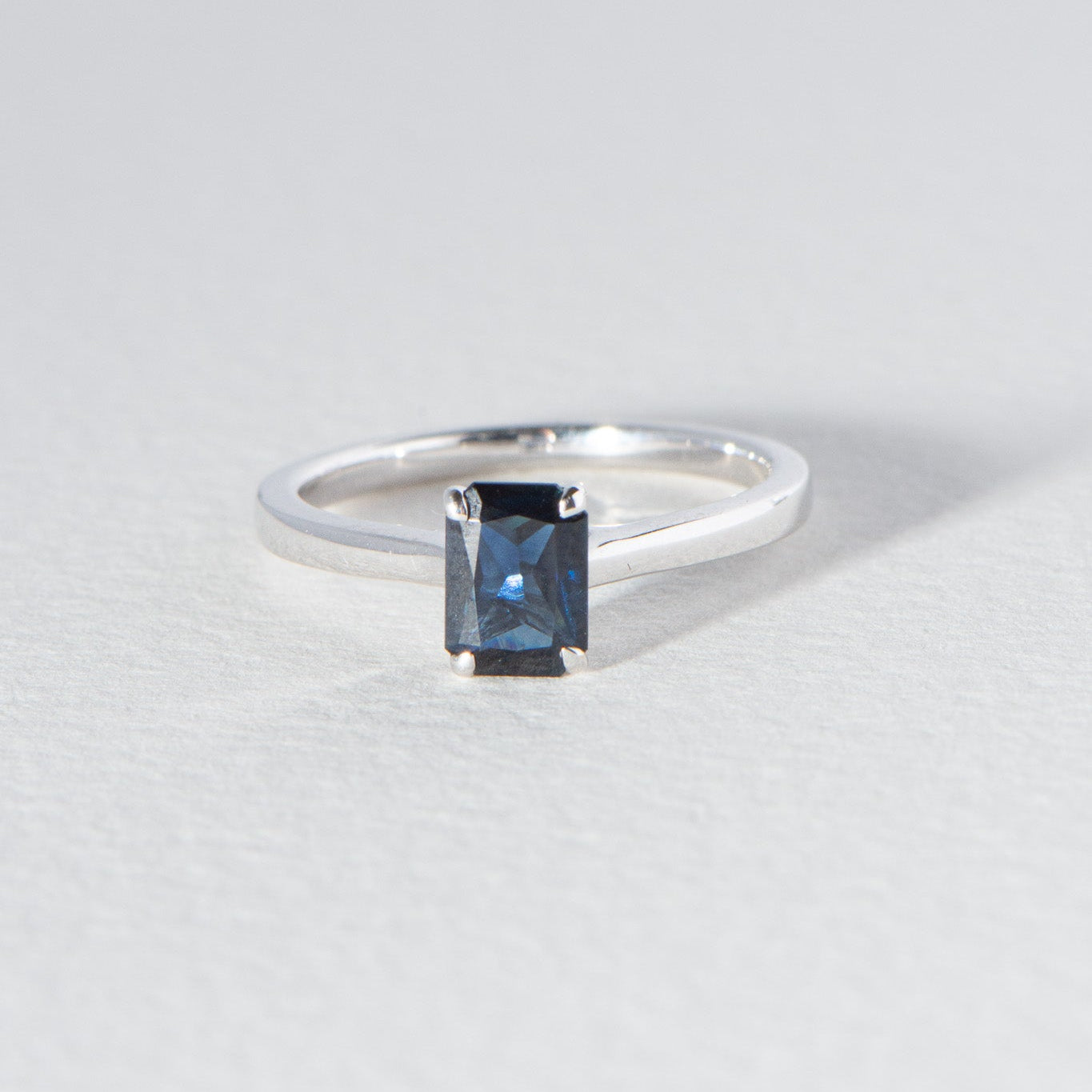 Solitaire Sapphire Ring