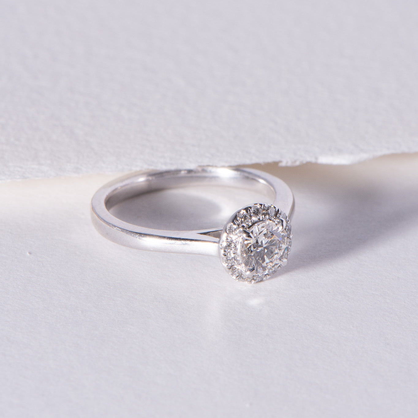 0.58ct Lab Diamond Ring with Halo