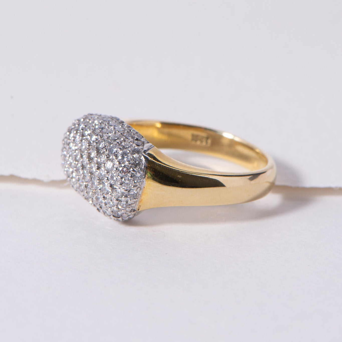 Diamond Pave Dome Ring