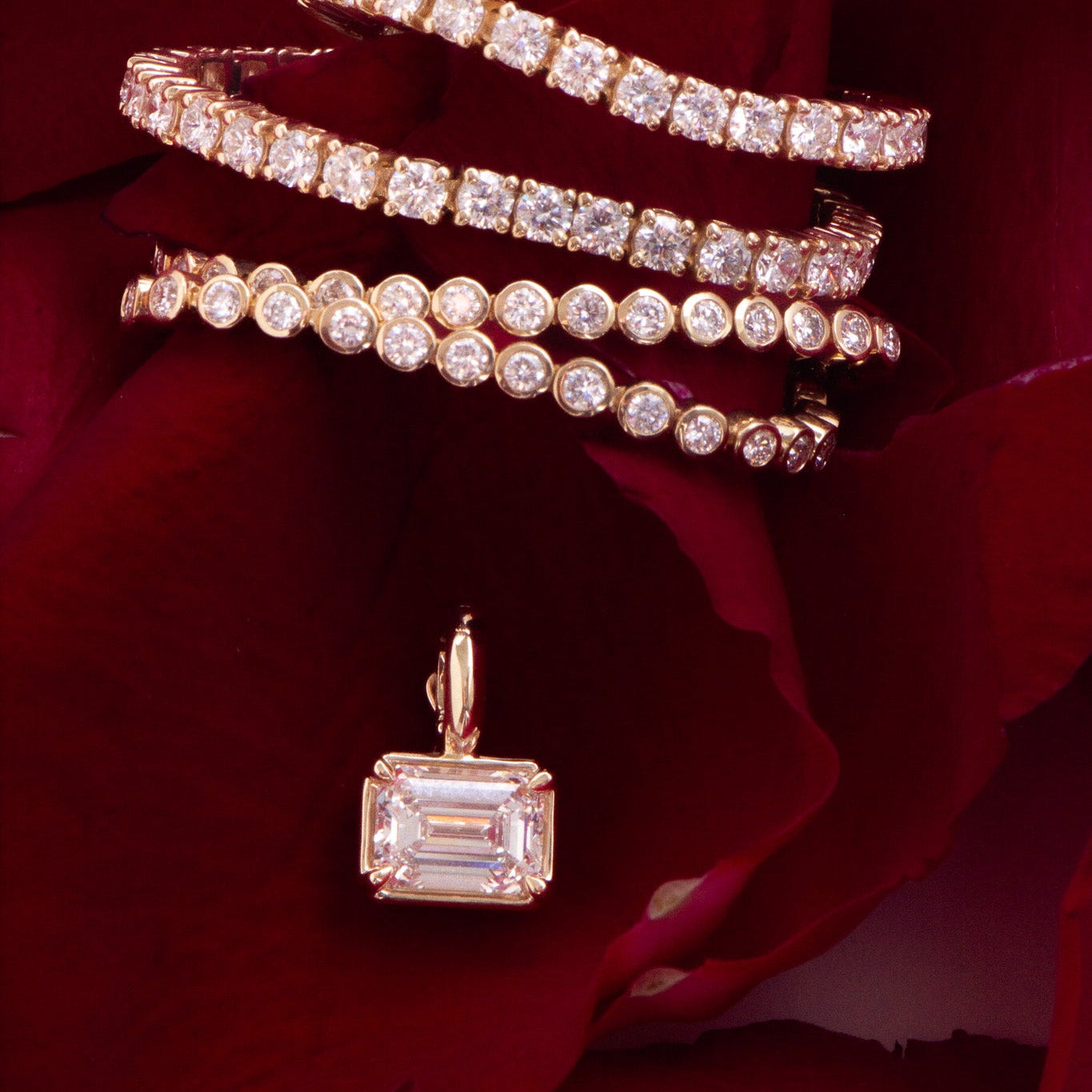 Allure Emerald Cut Diamond Enhancer | R2W