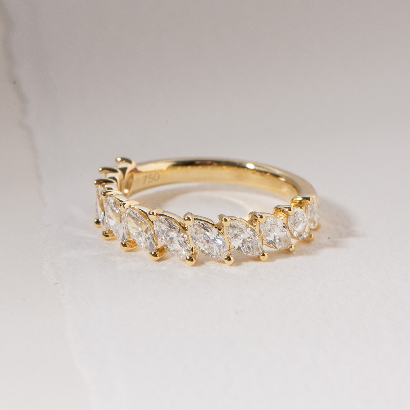 Faye | Marquise Diamond Wedding Ring