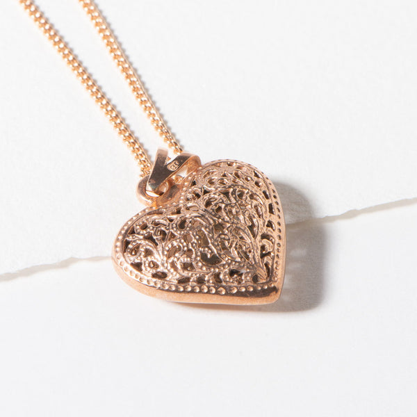 Filigree Heart Pendant