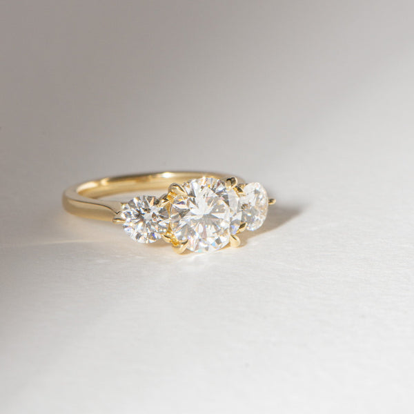 Laila | 3ct Round Lab Diamond Engagement Ring
