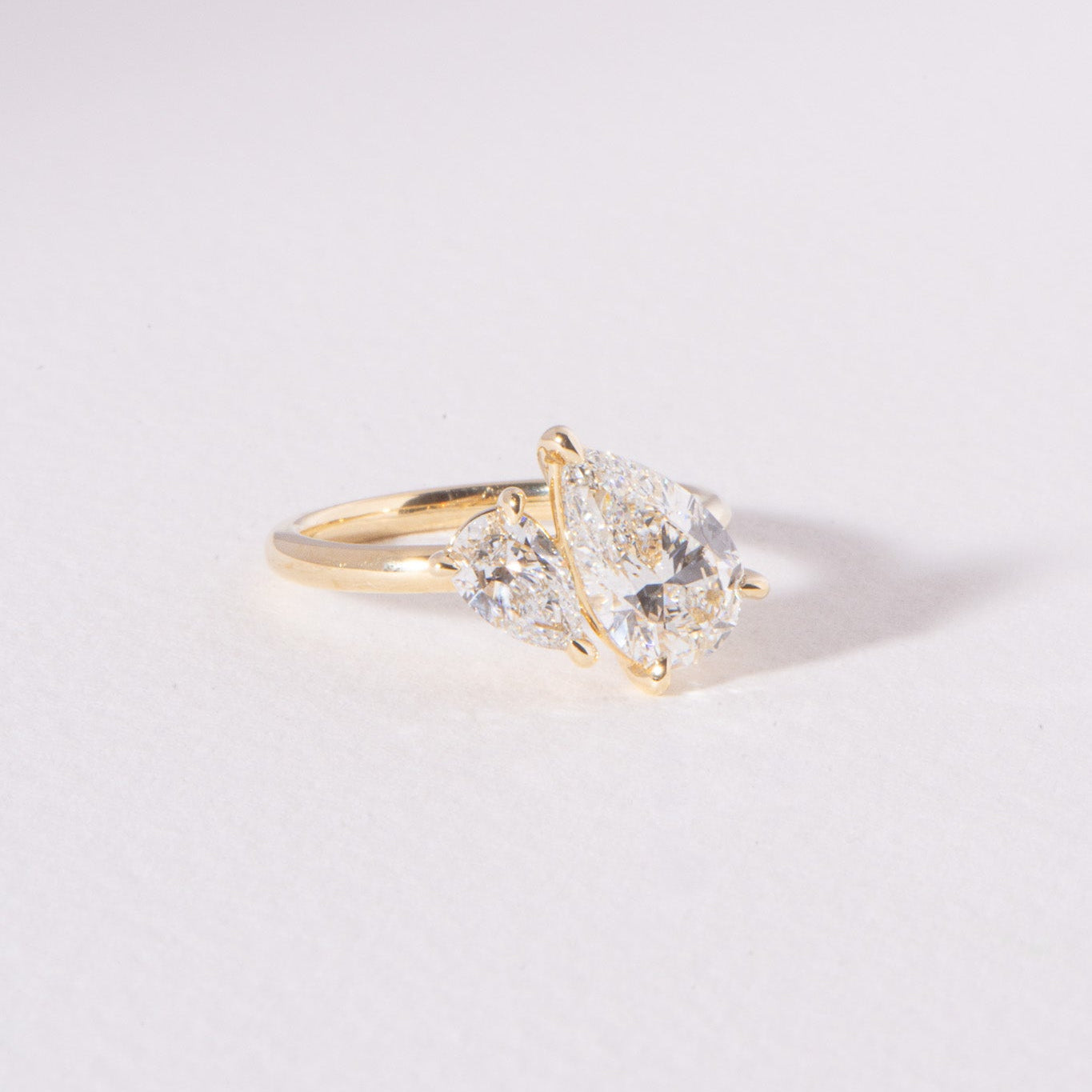 Carrie | 2.58ct Toi Et Moi Pear Engagement Ring